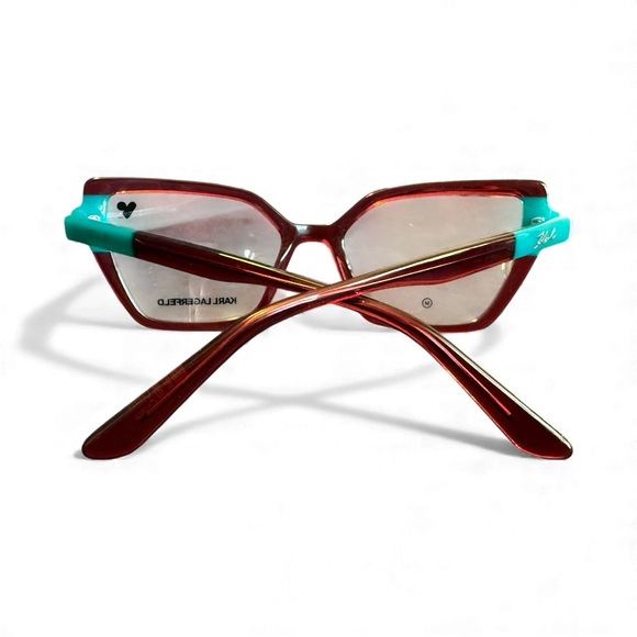 Karl Lagerfeld NWT Burgundy and Teal Women's Glasses - Picture 3 of 7